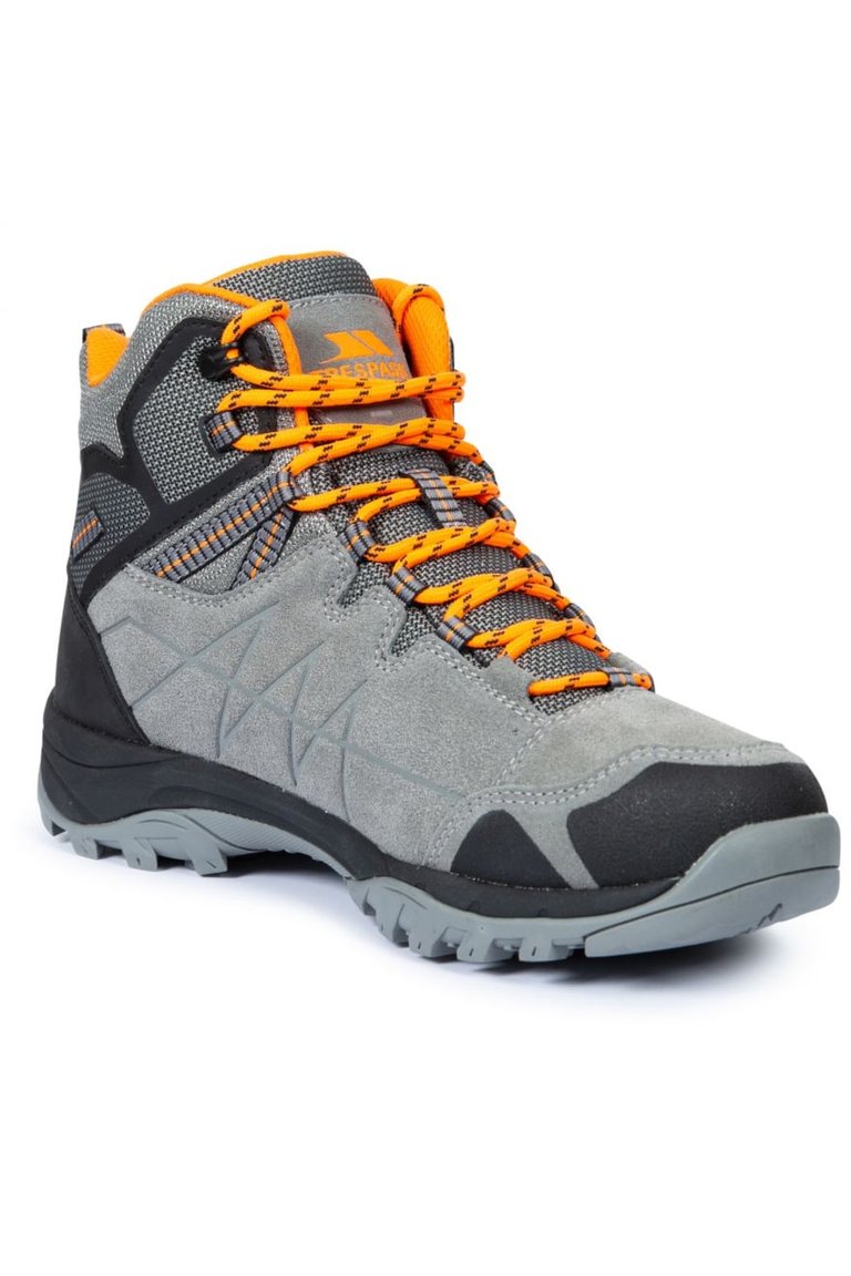 Mens Caelan Suede Walking Boots - Gray - Gray