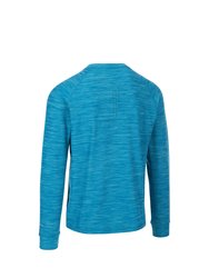 Mens Callum DLX Long-Sleeved T-Shirt - Bondi Blue Marl
