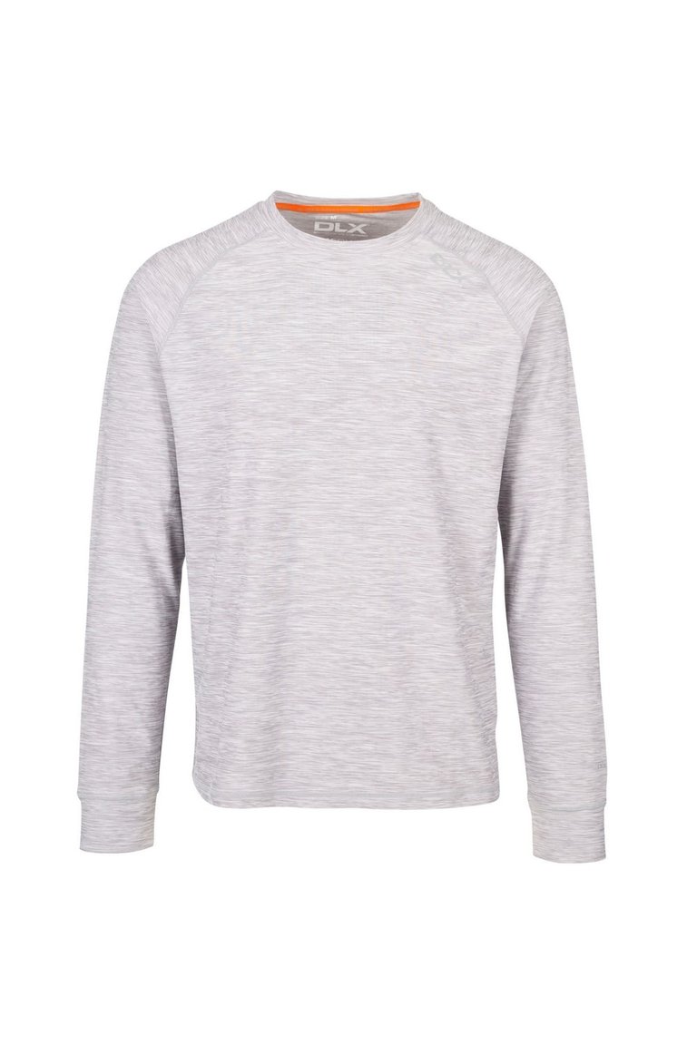 Mens Callum DLX Long-Sleeved T-Shirt - Platinum Marl - Platinum Marl