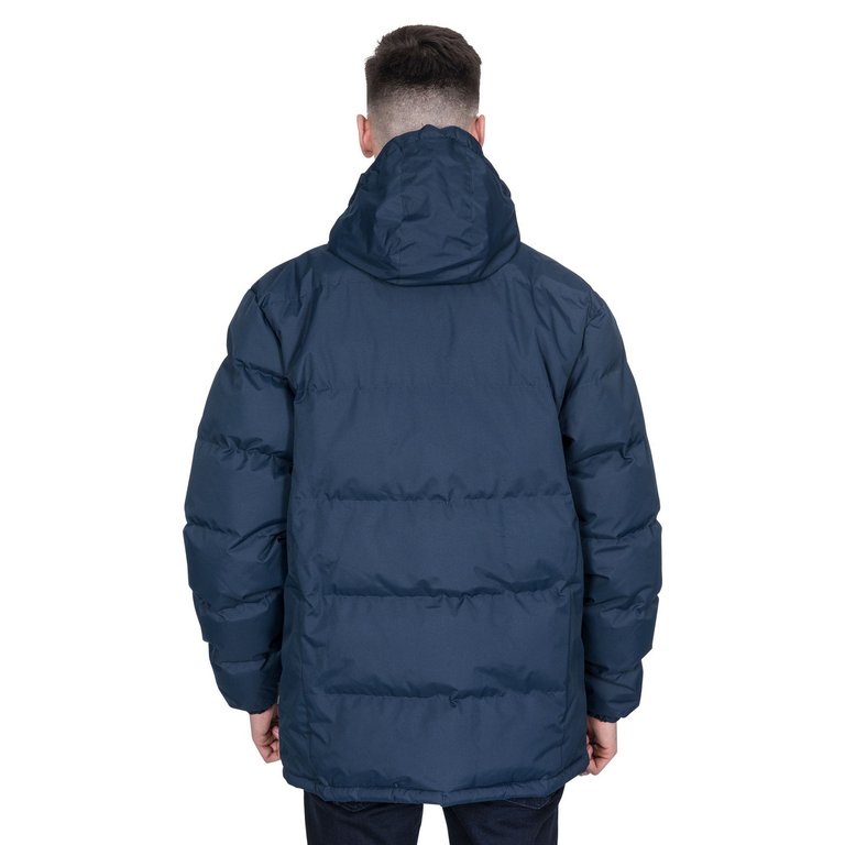 Mens Clip Padded Jacket - Navy