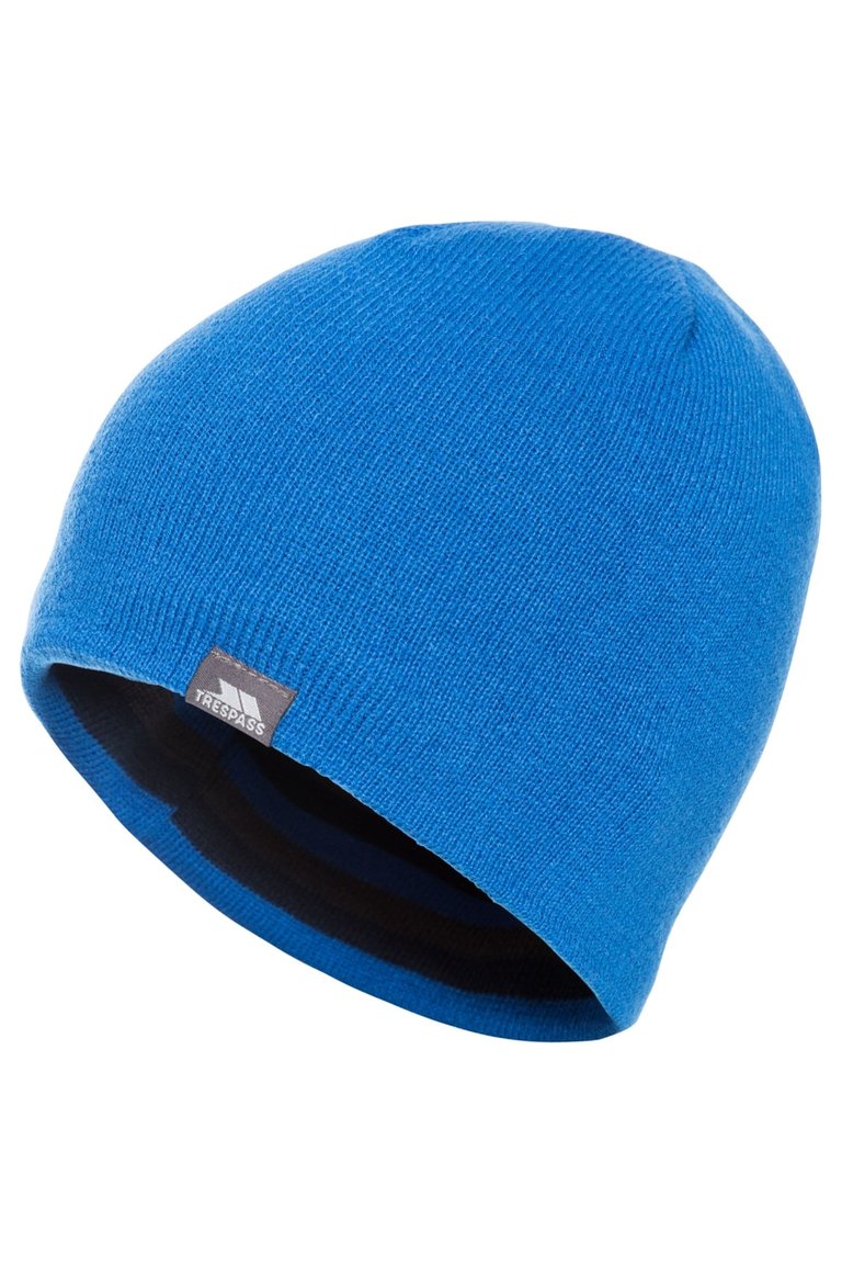 Mens Coaker Beanie Hat - Blue