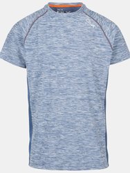 Mens Cooper Active T-Shirt - Smokey Blue Marl - Smokey Blue Marl