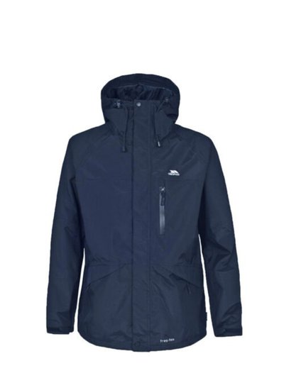 Trespass Mens Corvo Hooded Full Zip Waterproof Jacket/Coat - Navy product