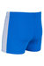 Mens Exerted Contrast Panel Swim Shorts - Bright Blue
