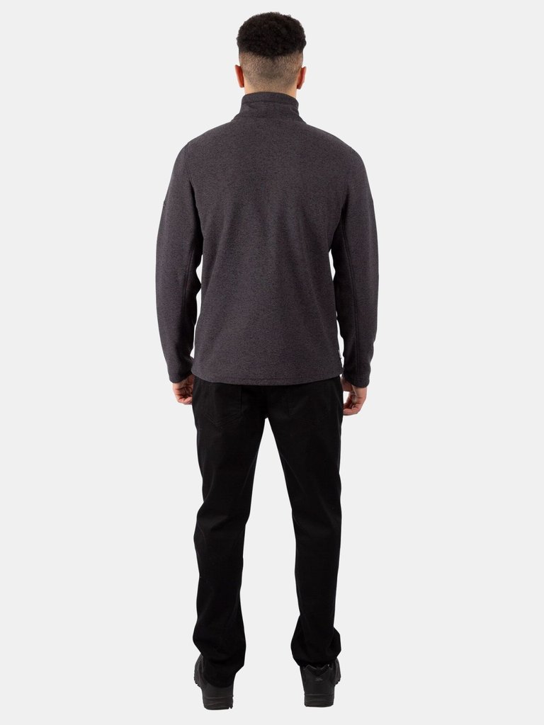 Mens Felbrigg Fleece Top - Dark Grey Marl