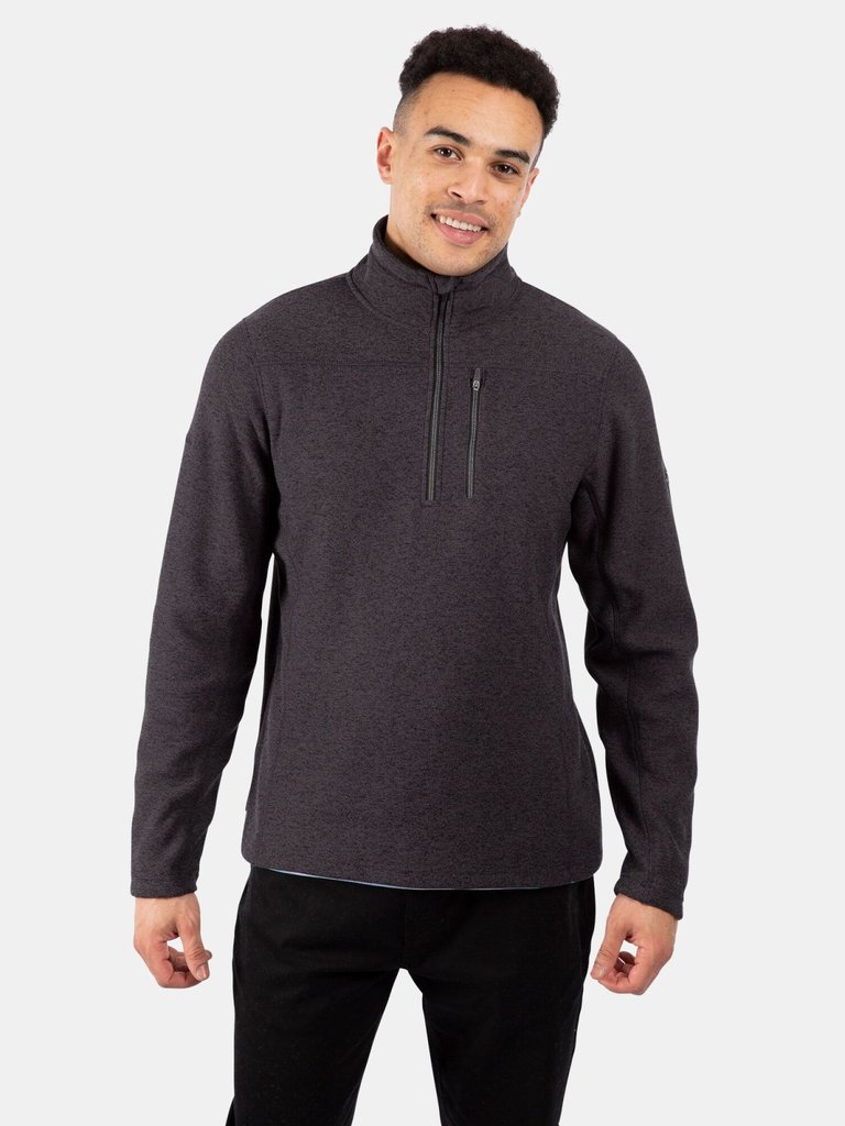 Mens Felbrigg Fleece Top - Dark Grey Marl - Dark Grey Marl