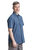 Mens Juba Short Sleeve Casual Shirt - Blue Check