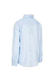 Mens Linley Casual Shirt - Pale Blue