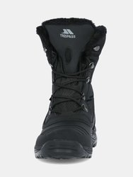 Mens Negev II Leather Snow Boots - Black