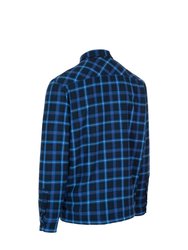 Mens Rapeseed Check Shirt - Dark Blue