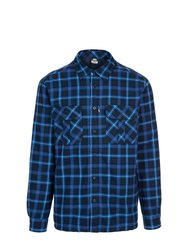 Mens Rapeseed Check Shirt - Dark Blue - Dark Blue Check