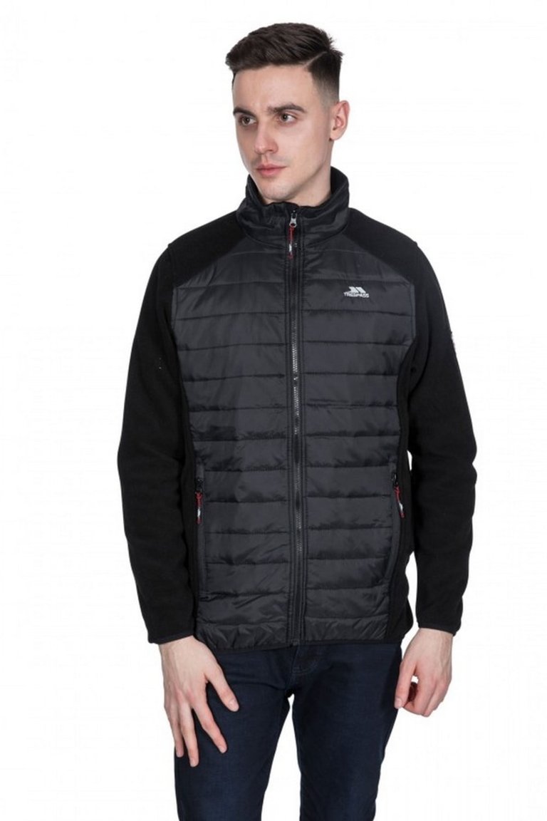 Mens Saunter Full Zip Fleece Jacket - Black