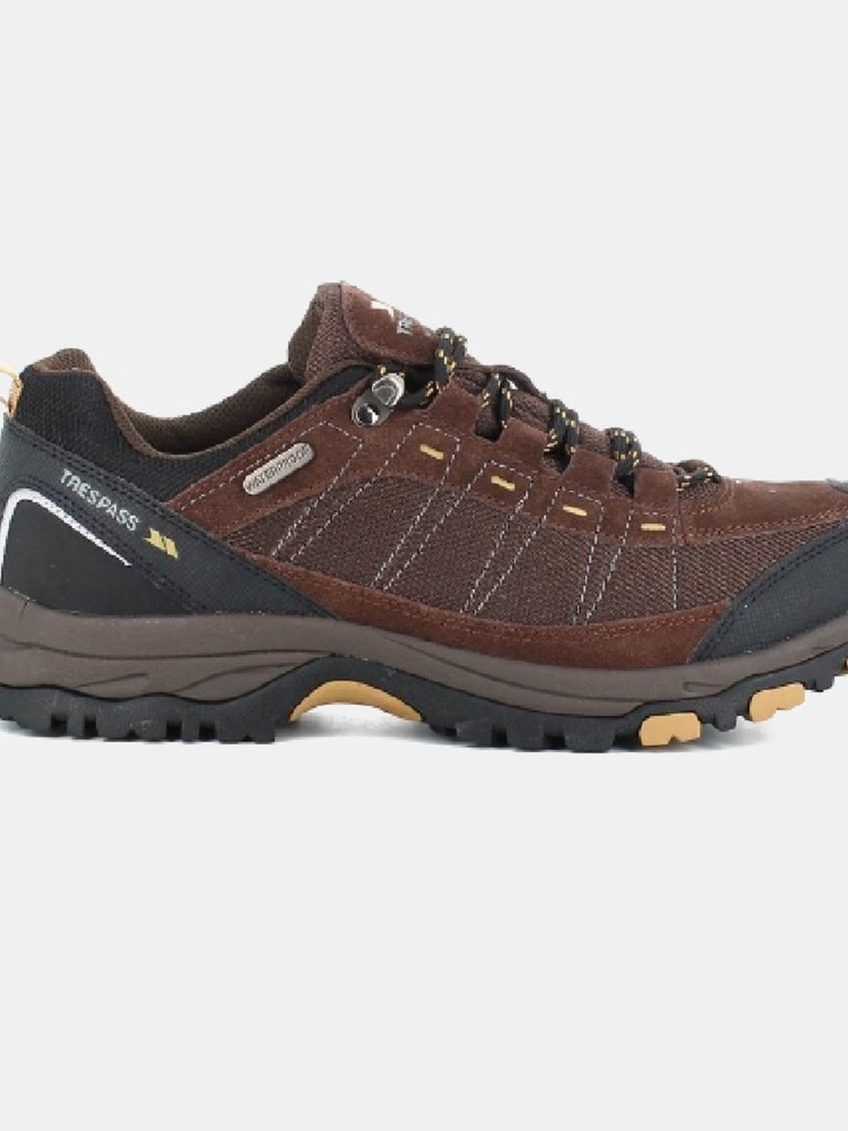 Mens Scarp Waterproof Lace Up Sneakers -  Dark Brown