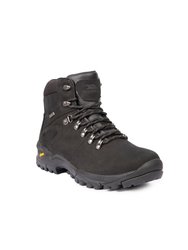 Mens Tristan Leather Walking Boots (Black) - Black