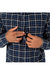 Mens Withnell Checked Cotton Shirt - Blue
