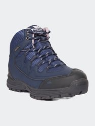 Mitzi Womens Waterproof Walking Boots - Navy