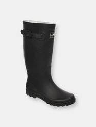 Recon X Mens Waterproof Rubber Wellington Boots - Black