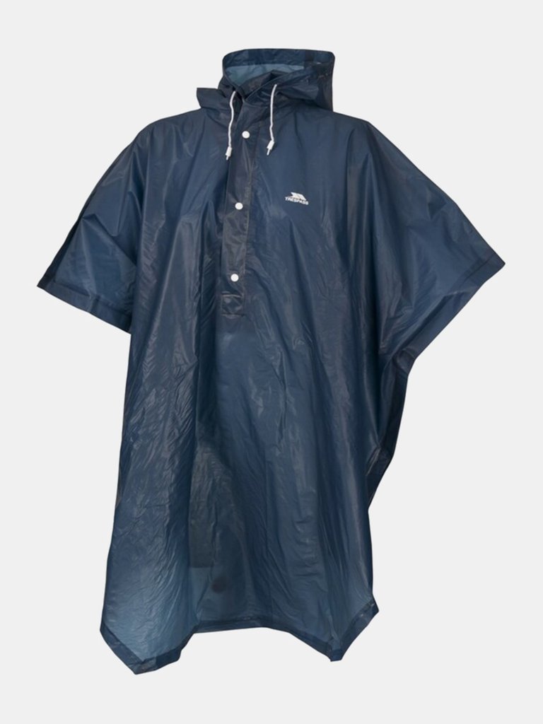 Trespass Adults Unisex Canopy Packaway Poncho (Navy Blue) - Navy Blue