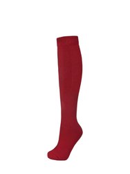 Trespass Adults Unisex Tech Luxury Merino Wool Blend Ski Tube Socks (Red)