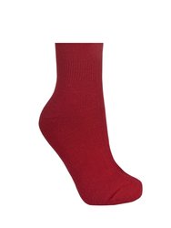 Trespass Adults Unisex Tech Luxury Merino Wool Blend Ski Tube Socks (Red)