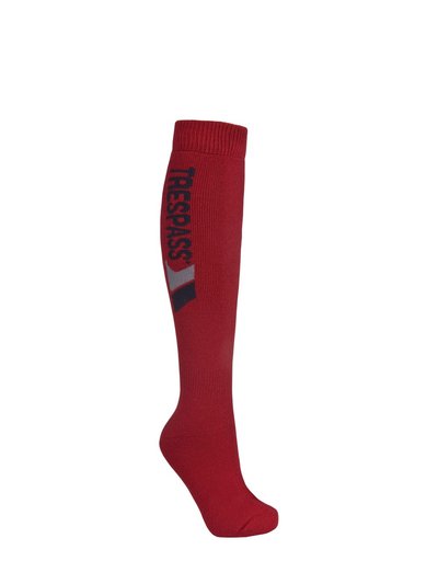 Trespass Trespass Adults Unisex Tech Luxury Merino Wool Blend Ski Tube Socks (Red) product