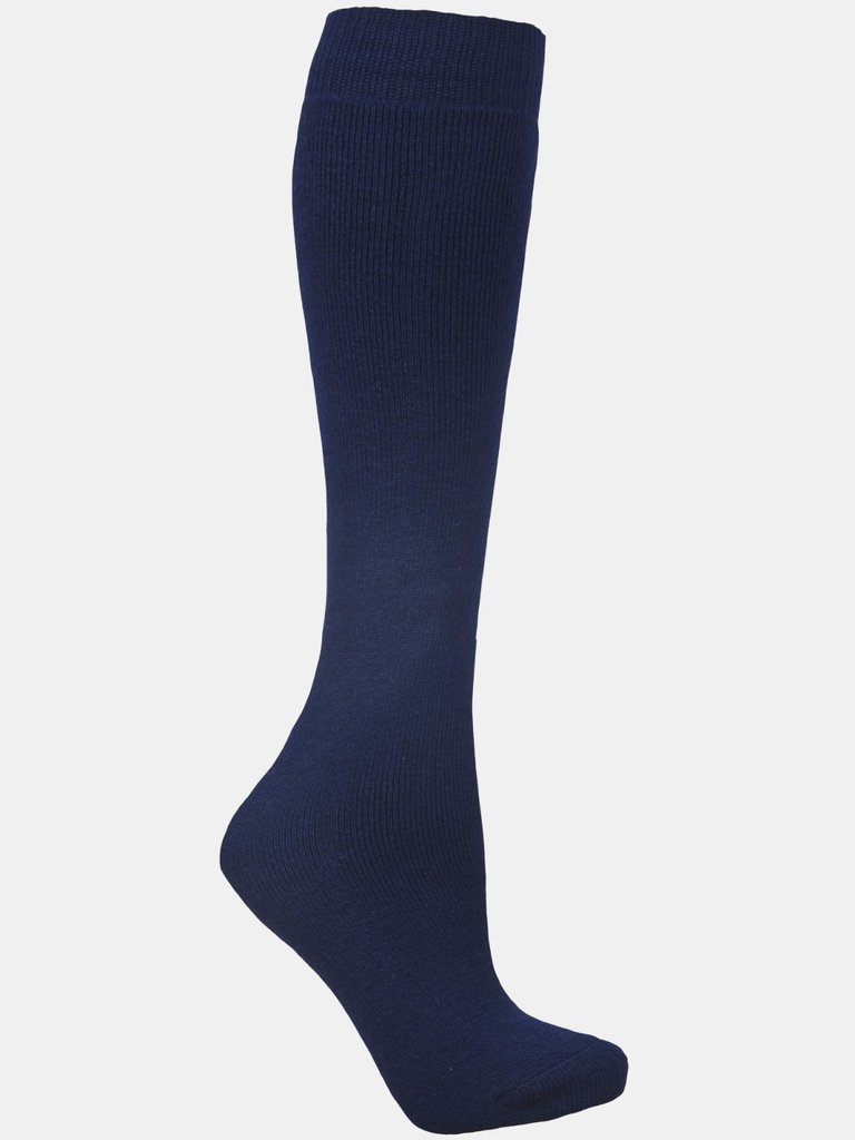 Trespass Adults Unisex Tubular Luxury Wool Blend Ski Tube Socks (Navy Blue) - Navy Blue