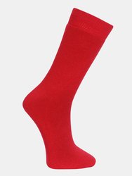 Trespass Adults Unisex Tubular Luxury Wool Blend Ski Tube Socks (Red)