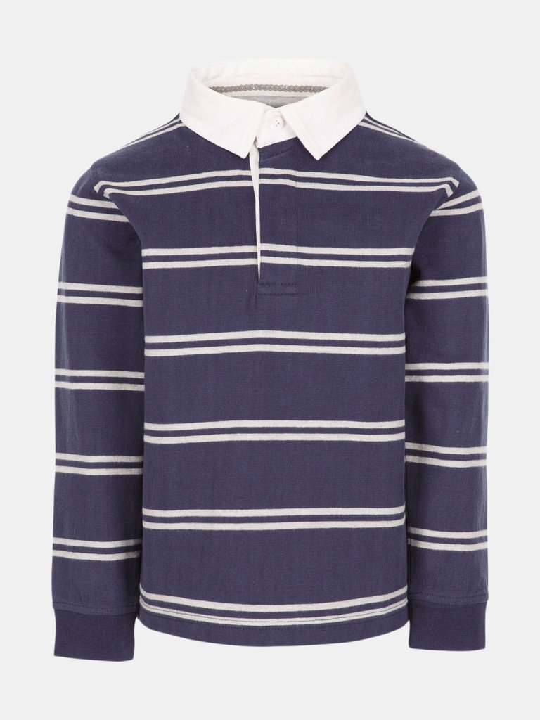 Trespass Boys Keelbeg Striped Jersey - Navy