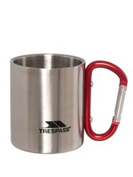 Trespass Bruski Carabiner Clip Travel Cup/Mug (Silver) (One Size) - Silver