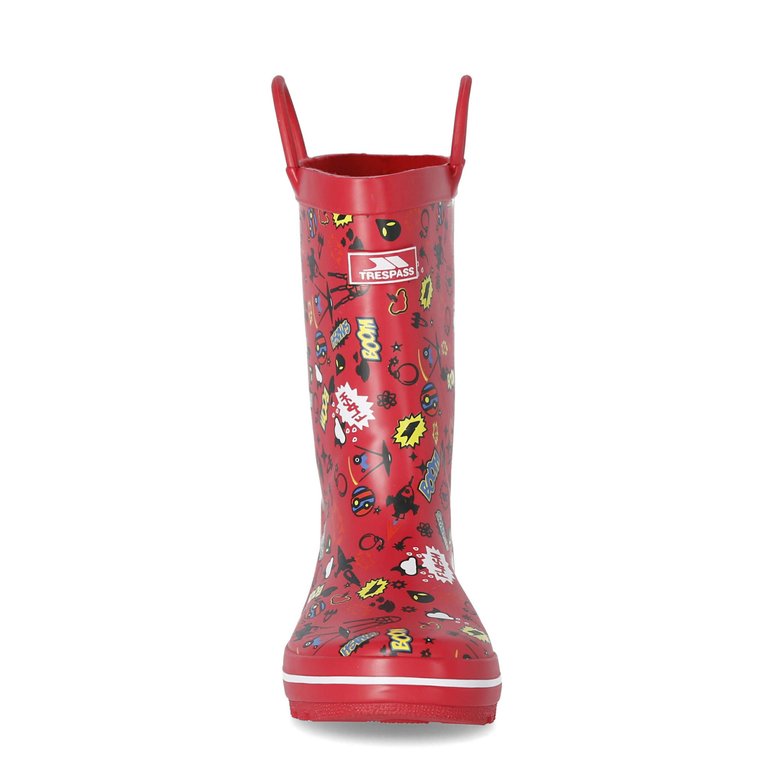 Trespass Childrens/Kids Apolloton Wellington Boots (Red) - Red