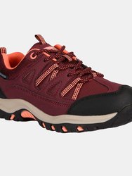 Trespass Childrens/Kids Gillon II Walking Shoes - Burgundy