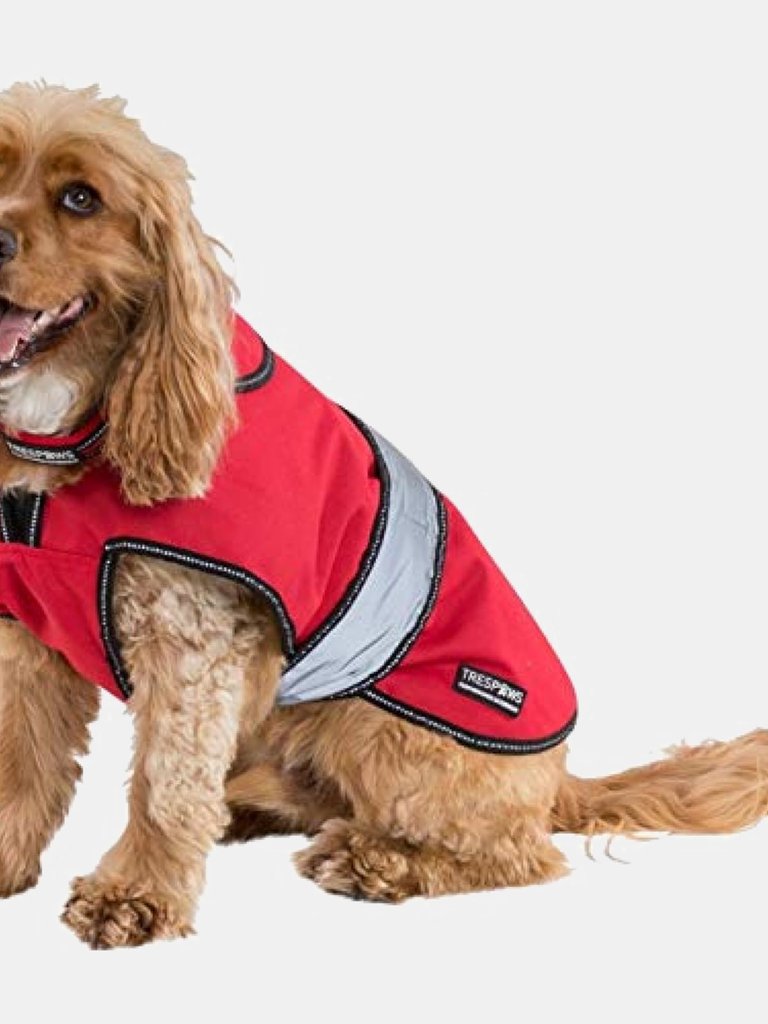 Trespass Duke Weatherproof Dog Jacket With Removable Inner Fleece (Red) (XXS) (XXS) - Red