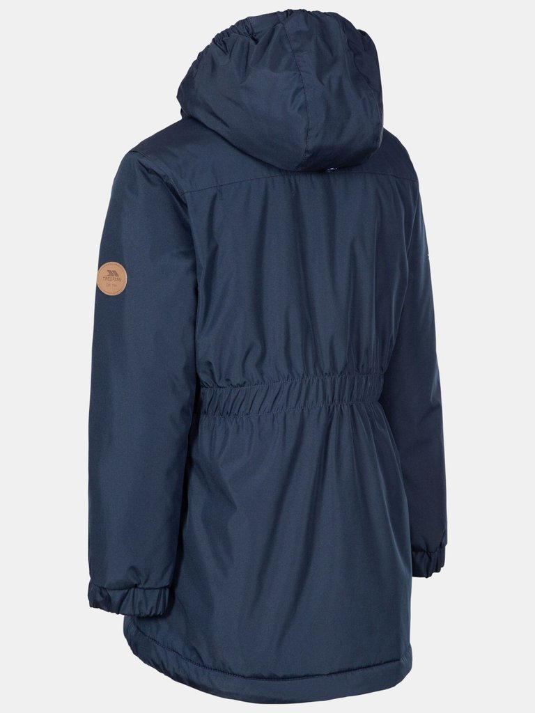 Trespass Girls Bertha Waterproof Jacket (Navy)