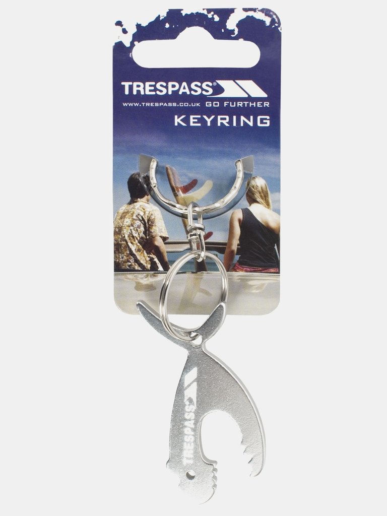 Trespass Jaws Shark Keyring - Metallic Silver