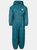 Trespass Little Kids Unisex Dripdrop Padded Waterproof Rain Suit (Teal) - Teal