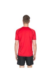 Trespass Mens Albert Active Short Sleeved T-Shirt (Red)