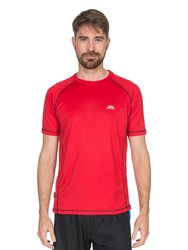 Trespass Mens Albert Active Short Sleeved T-Shirt (Red)