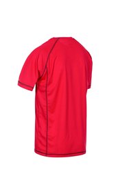 Trespass Mens Albert Active Short Sleeved T-Shirt (Red)