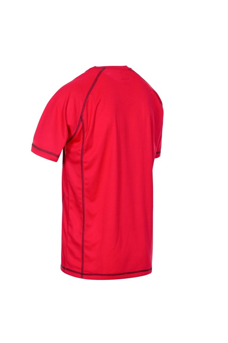 Trespass Mens Albert Active Short Sleeved T-Shirt (Red)