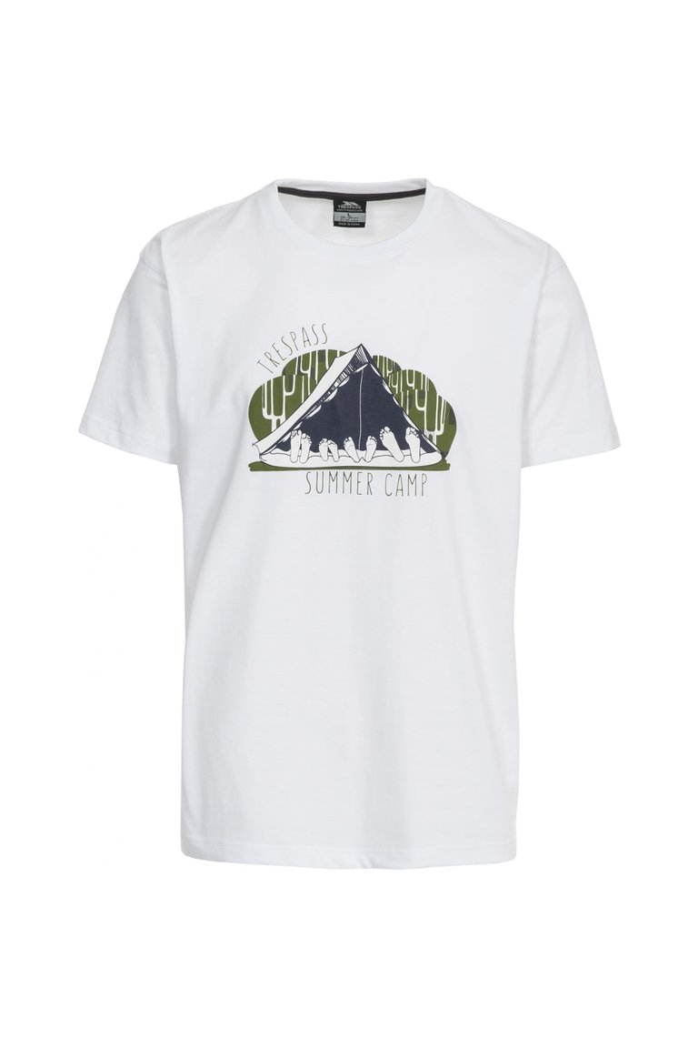 Trespass Mens Camp Casual Short Sleeve T-Shirt (White) - White