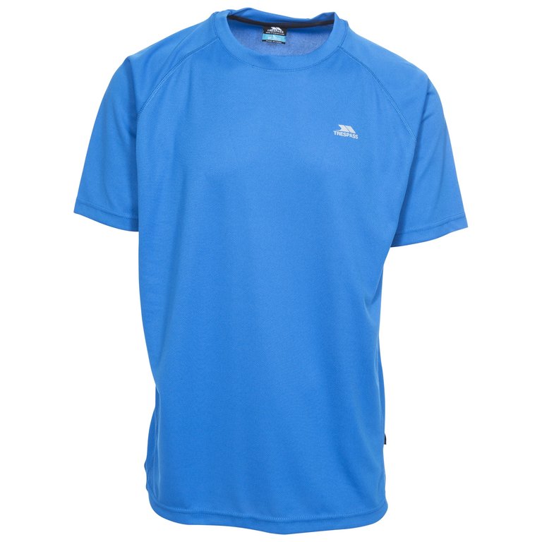 Trespass Mens Debase Short Sleeve Active T-Shirt (Bright Blue) - Bright Blue