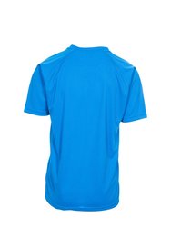 Trespass Mens Debase Short Sleeve Active T-Shirt (Bright Blue)