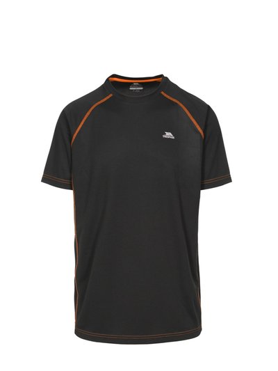 Trespass Trespass Mens Ethen Short Sleeve Active T-Shirt (Black/Shocking Orange) product