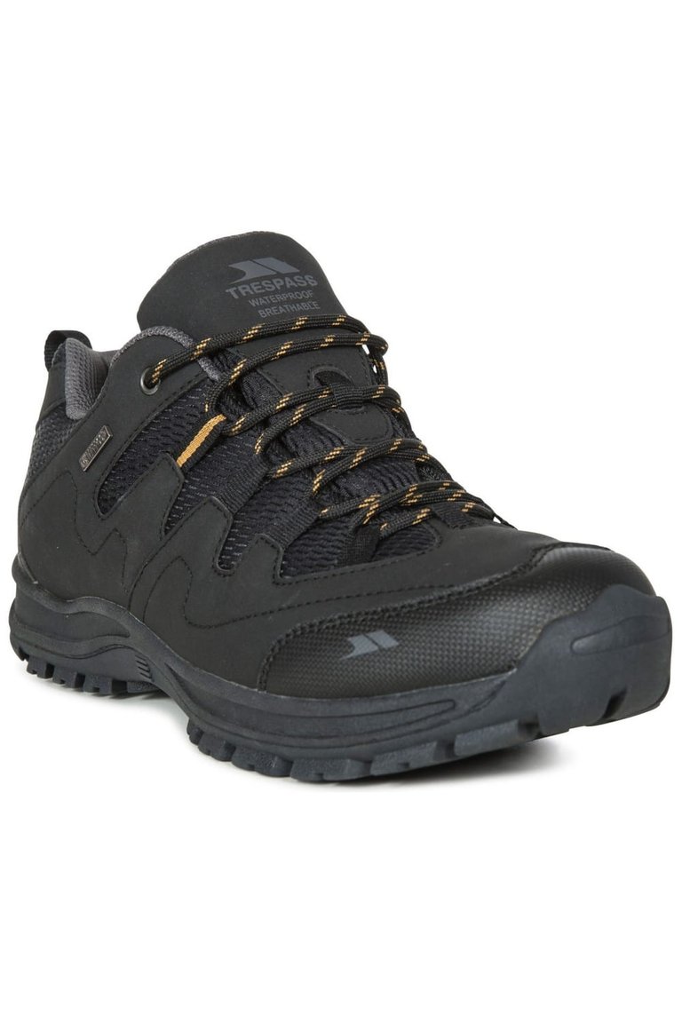 Trespass Mens Finley Low Cut Hiking Shoes (Black) - Black