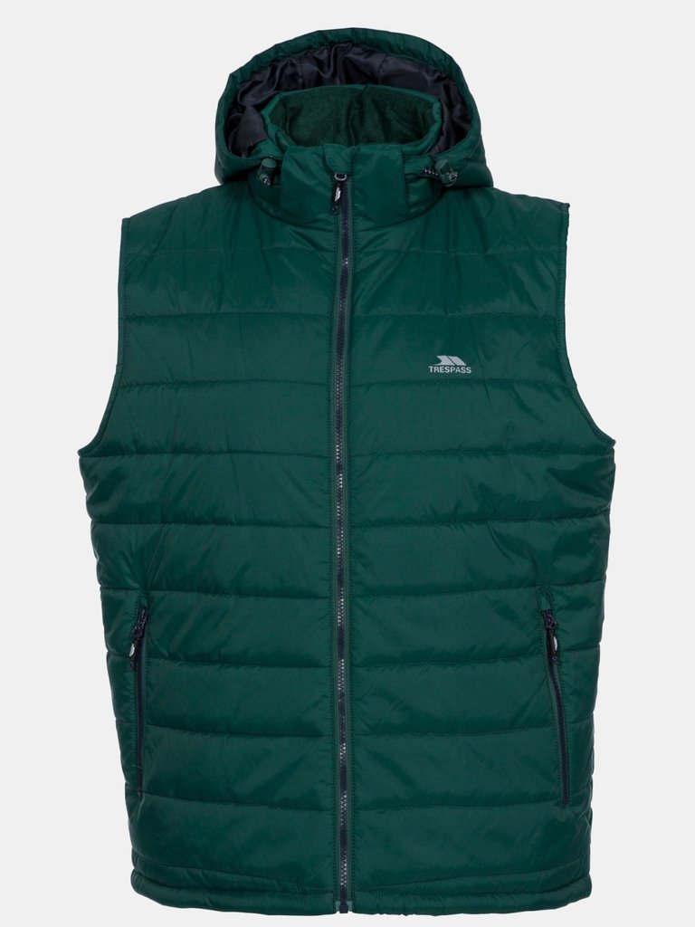 Trespass Mens Franklyn Padded Gilet - Forest Green