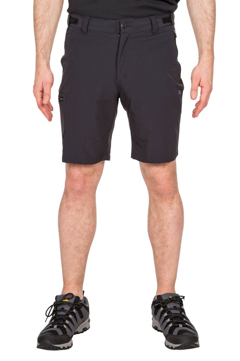 Trespass Mens Gatesgillwell Water Repellent Cargo Shorts (Black) - Black