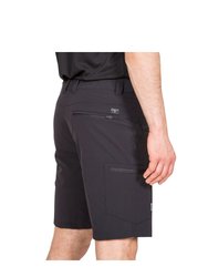 Trespass Mens Gatesgillwell Water Repellent Cargo Shorts (Black)