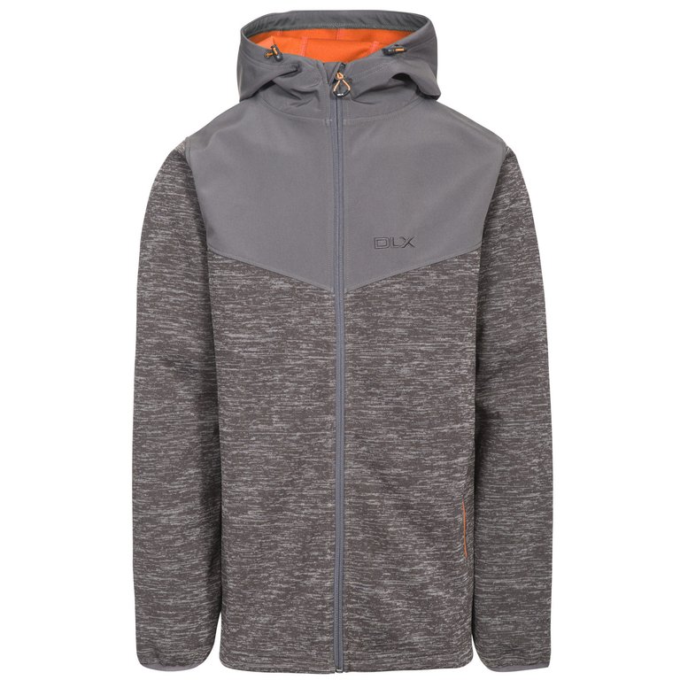 Trespass Mens Hendricks Waterproof Softshell Jacket (Dark Gray Marl) - Dark Gray Marl