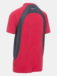 Trespass Mens Reptia Short Sleeve Quick Dry Active T-Shirt (Red)