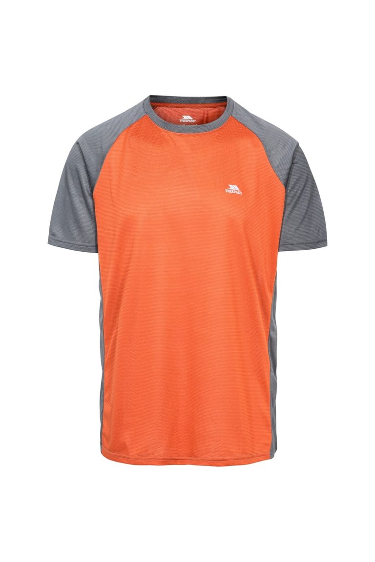 Trespass Mens Talca Active T-Shirt - Burnt Orange Carbon